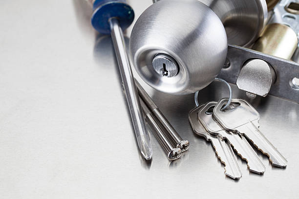 Door Knob And Parts Used By A Locksmith